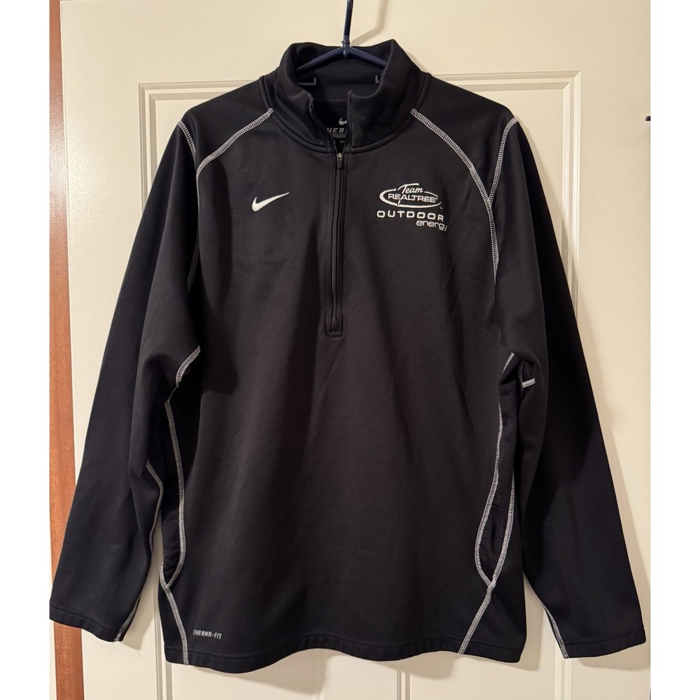 Nike Real tree Black Pullover Therma FIT Size L Realtree Sweatshirt Top